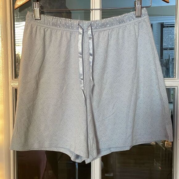 Croft & barrow intimate light blue pj pajama shorts paisley polka dot size small - Picture 3 of 13